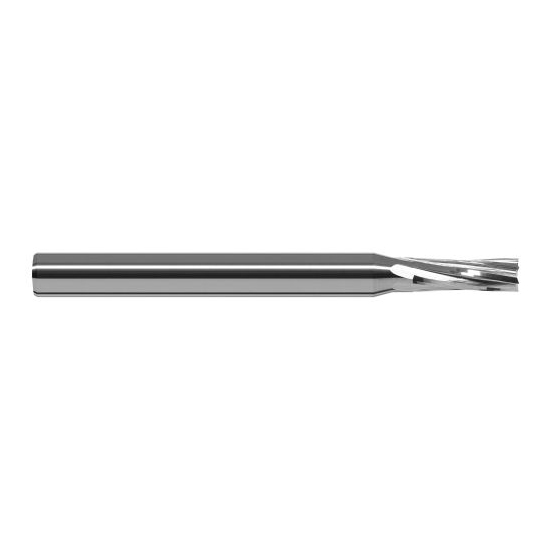 Harvey Tool 944812 | 3/16" Diameter x 3/16" Shank x 0.5700" LOC x 2" OAL 8FL Uncoated End Mill for Composites