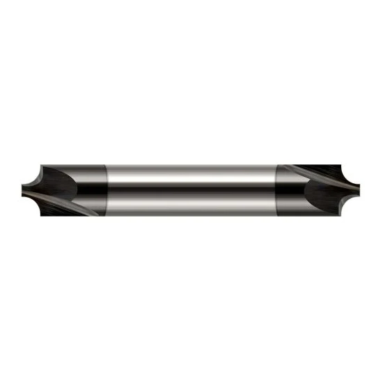 Harvey Tool 46062-C4 | 3/16" Diameter x 3/16" Shank x 2" OAL 0.0470" Tip Diameter 2FL Amorphous Diamond Coated Solid Carbide Double End Corner Rounding End Mill
