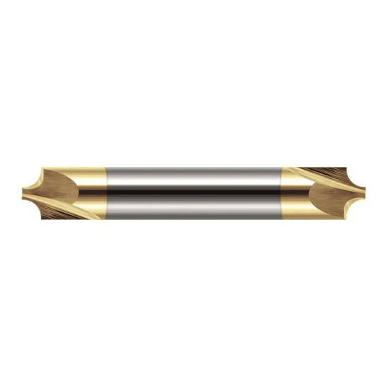 Harvey Tool 46055-C1 | 3/16" Diameter x 3/16" Shank x 2" OAL 0.0470" Tip Diameter 2FL TiN Coated Solid Carbide Double End Corner Rounding End Mill