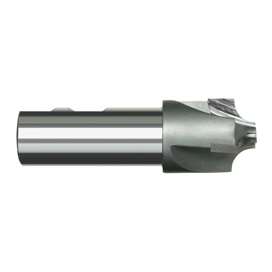 Harvey Tool 45024 | 7/8" Diameter x 7/8" Shank x 3-3/4" OAL 0.4060" Tip Diameter 3FL Uncoated Solid Carbide Single End Corner Rounding End Mill