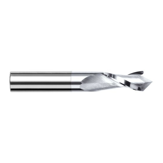 Harvey Tool 72316-C8 | 1/4" Diameter x 1/4" Shank x 3/4" LOC 90 Degree Point Angle 2FL TiB2 Coated Solid Carbide Drill Mill