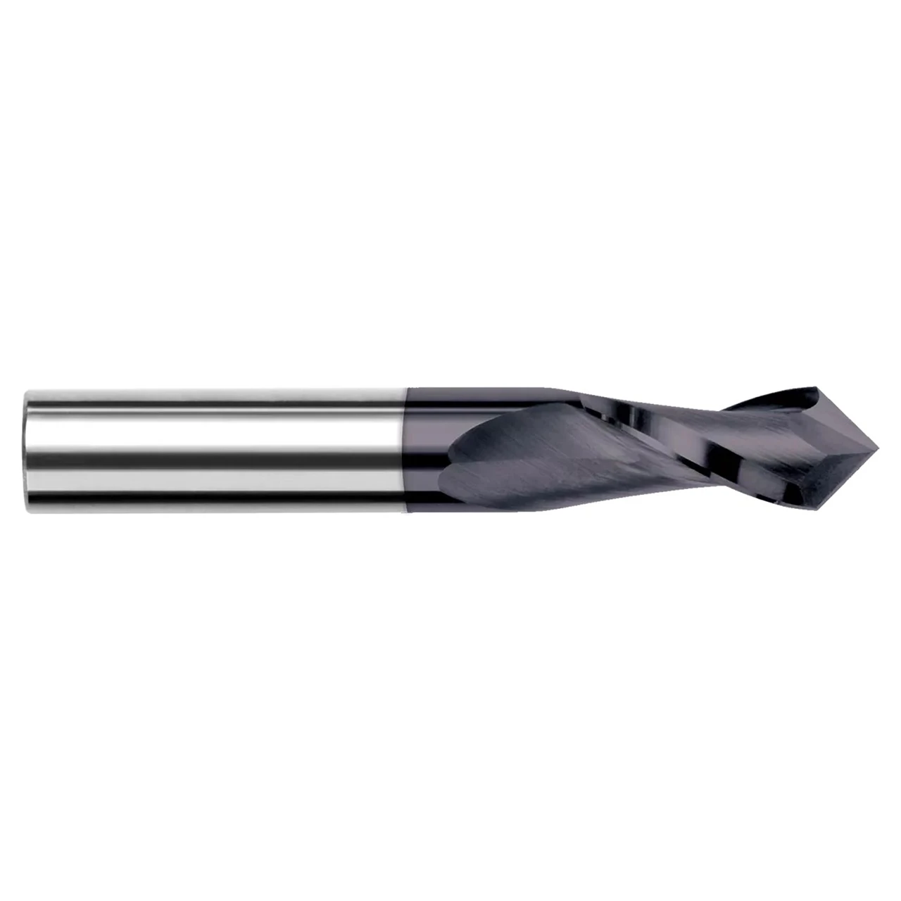 Harvey Tool 12916 | 0.2500" (1/4) Cutter Diameter x 0.7500" (3/4) LOC x 120 Degree Included 2 Flute Uncoated Drill Mill