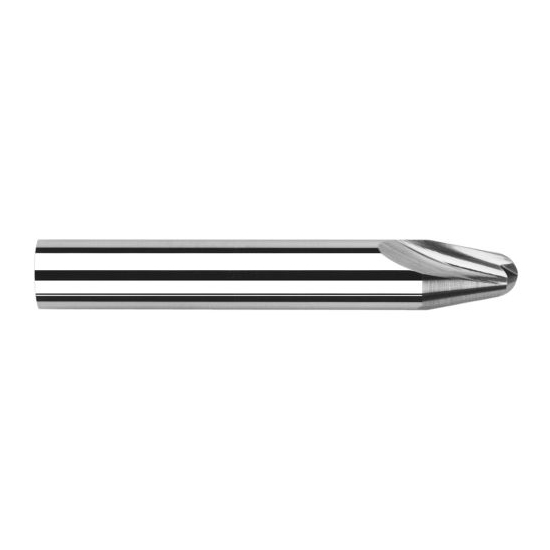 Harvey Tool 979952 | 20 Degree Taper Angle per Side 1/8" Diameter x 1/8" Shank x 0.1520" LOC x 1-1/2" OAL 2FL Uncoated Solid Carbide Tapered End Mills