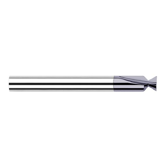 Harvey Tool 959916-C3 | 1/4" Diameter 120 Degree Included Angle AlTiN Coated Solid Carbide Dovetail Cutter