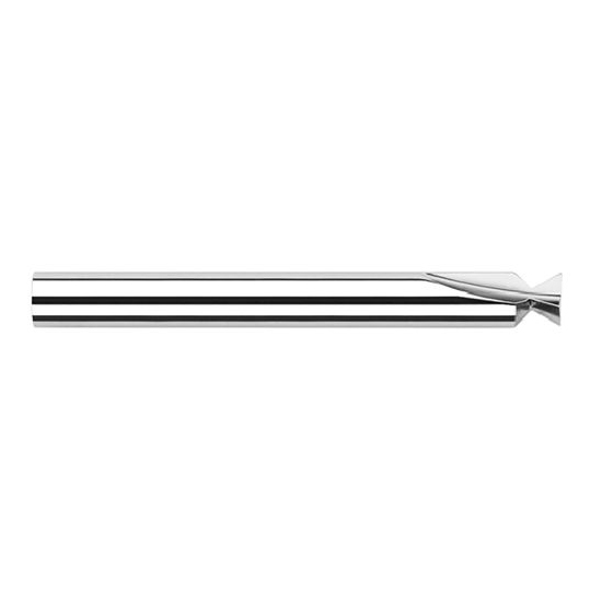 Harvey Tool 990132 | 1/2" Diameter 10 Degree Included Angle Uncoated Solid Carbide Dovetail Cutter