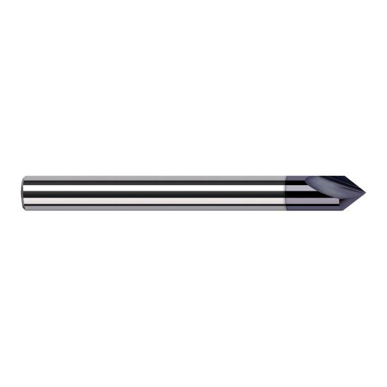 Harvey Tool 23712-C3 | 3/16" Diameter x 3/16" Shank x 0.0540" LOC x 2" OAL AlTiN Coated Solid Carbide Engraving Cutter Marking Cutter for Ferrous Materials
