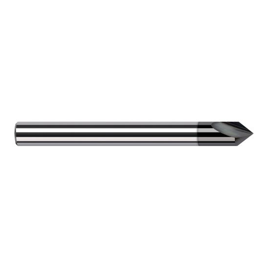 Harvey Tool 29612-C4 | 3/16" Diameter x 3/16" Shank x 0.1580" LOC x 2" OAL Amorphous Diamond Coated Solid Carbide Engraving Cutter Marking Cutter for Ferrous Materials