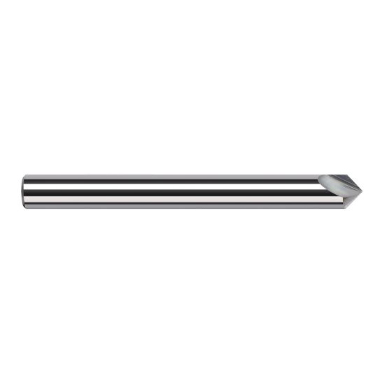 Harvey Tool 987820 | 3/16" Diameter x 3/16" Shank x 0.2550" LOC x 2" OAL Uncoated Solid Carbide Engraving Cutter Marking Cutter for Non-Ferrous Materials