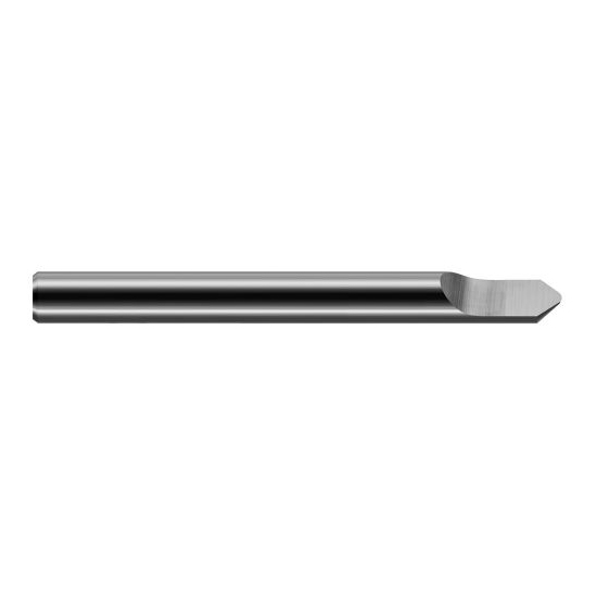 Harvey Tool 49120 | 90 Degree Point Angle 3/16" Shank x 0.0900" LOC x 2" OAL Uncoated Solid Carbide Radius Point Engraving Cutter
