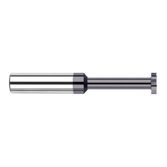 Harvey Tool 43515-C3 | 1/8" Diameter x 1/64" Cutting Width x 1/8" Shank AlTiN Coated Carbide Straight Tooth Keyseat Cutter