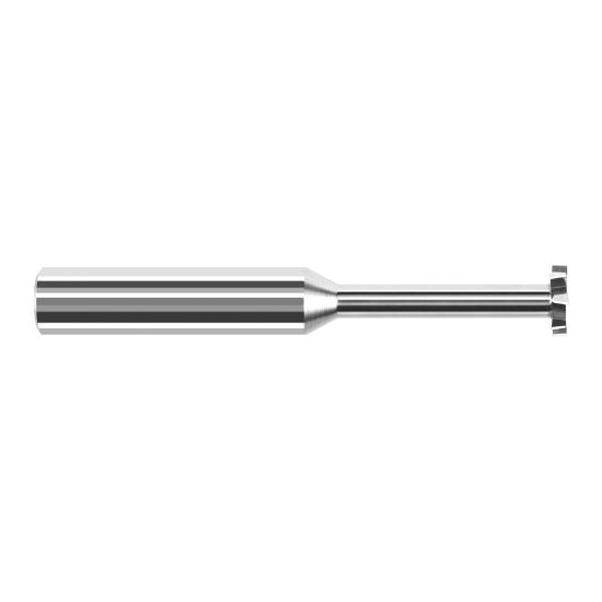 Harvey Tool 958047 | 1/4" Diameter x 3/64" Width x 1/4" Shank 0.0050" Corner Radus Uncoated Coated Solid Carbide Staggered Tooth Keyseat Cutter