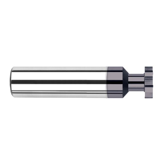 Harvey Tool 70815-C3 | 1/4" Diameter x 1/64" Cutting Width x 1/4" Shank AlTiN Coated Carbide Straight Tooth Keyseat Cutter