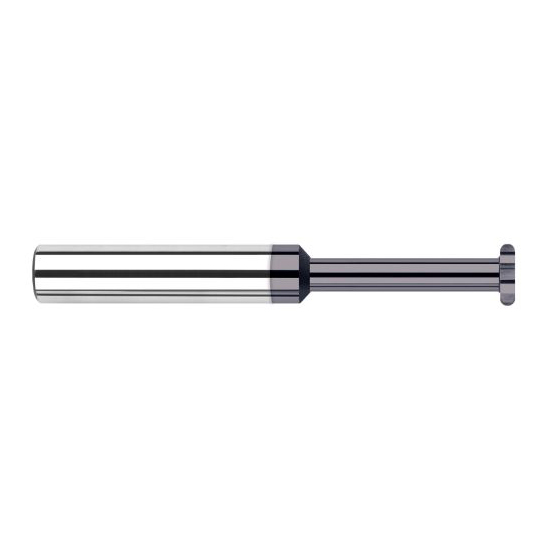 Harvey Tool 968562-C3 | 3/8" Diameter x 1/8" Cutting Width x 3/8" Shank AlTiN Coated Carbide Straight Tooth Keyseat Cutter