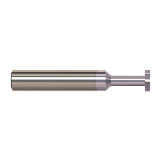 Harvey Tool 988950-C8 | 1/2" Diameter x 3/32" Cutting Width x 1/2" Shank TiB2 Coated Carbide Straight Tooth Keyseat Cutter