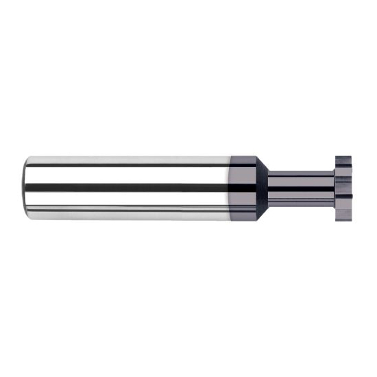 Harvey Tool 23536-C3 | 1/2" Diameter x 0.1200" Cutting Width x 1/2" Shank AlTiN Coated Carbide Straight Tooth Keyseat Cutter