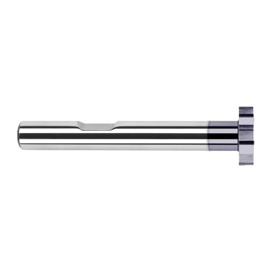 Harvey Tool 982050-C3 | 1" Diameter x 1/8" Cutting Width x 3/8" Shank AlTiN Coated Carbide Straight Tooth Keyseat Cutter