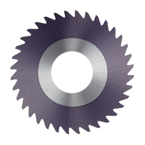 Harvey Tool SAB0156-C3 | 1-1/4" Diameter x 1/64" Thickness x 3/8" Hole 24 Teeth AlTiN Coated Solid Carbide Slitting Saw
