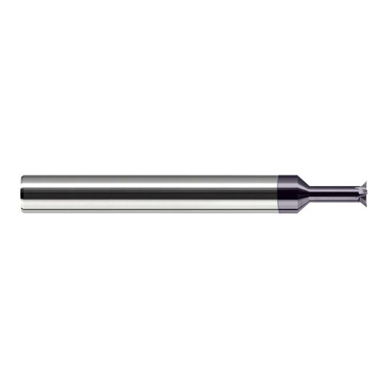 Harvey Tool 938155-C3 | 0.0550" Diameter x 1/8" Shank x 0.0100" LOC 4FL AlTiN Coated Solid Carbide Back Chamfer Cutter