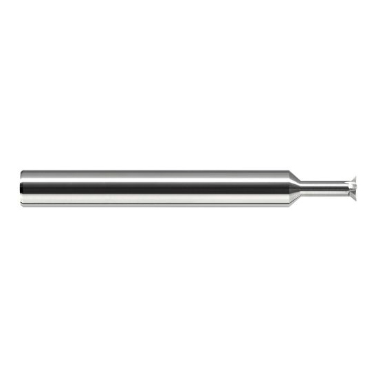 Harvey Tool 910410 | 0.1150" Diameter x 1/8" Shank x 0.0200" LOC 4FL Uncoated Solid Carbide Back Chamfer Cutter