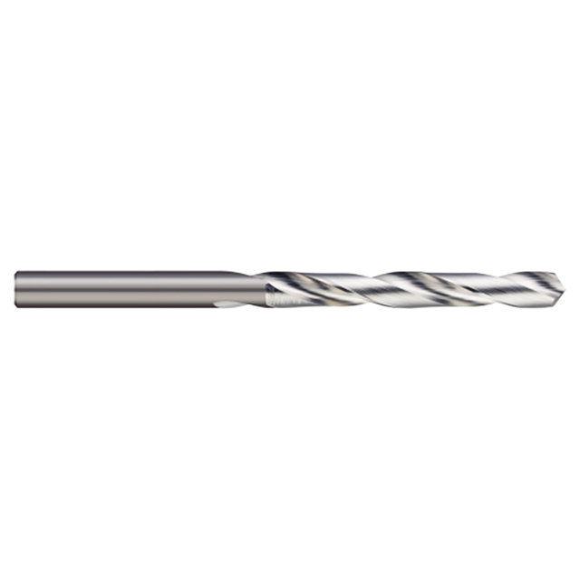 Micro 100 DR-250-2 | 1/4" Diameter x 3-1/4" OAL 118 Degree Point Uncoated Carbide Jobber Length Drill Bit