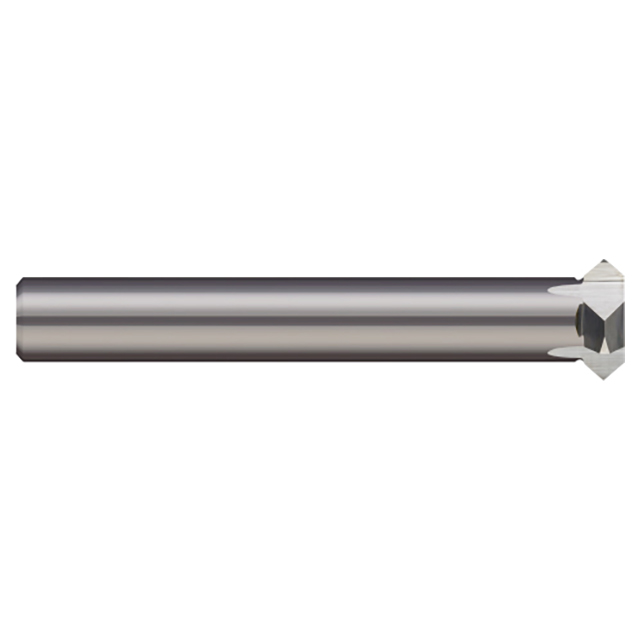 Micro 100 MBC-001 | 1" Cutter Diameter x 3" OAL 7 Flute Solid Carbide Back Chamfer Cutter