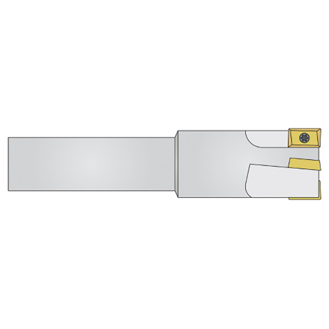 Micro 100 31-1616 | 1/2" Cutter Diameter x .5000" Shank x 3.00" OAL 90 Degree Indexable End Mill