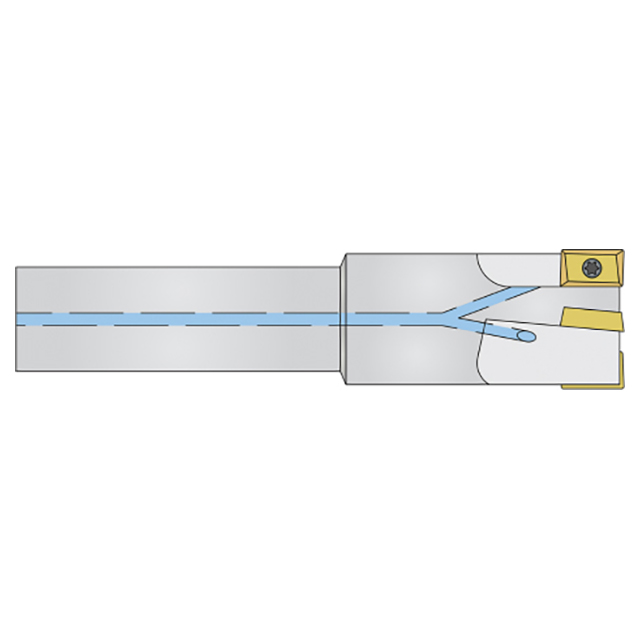 Micro 100 30-1216 | 3/8" Cutter Diameter x .5000" Shank x 3.00" OAL 90 Degree Indexable End Mill