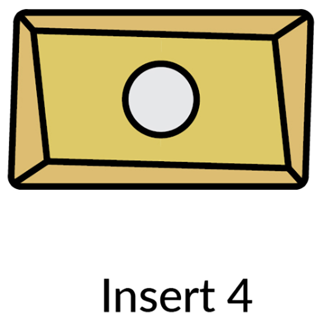 Micro 100 50-2100 | APKT 1003 PDR Carbide Milling Insert, Uncoated