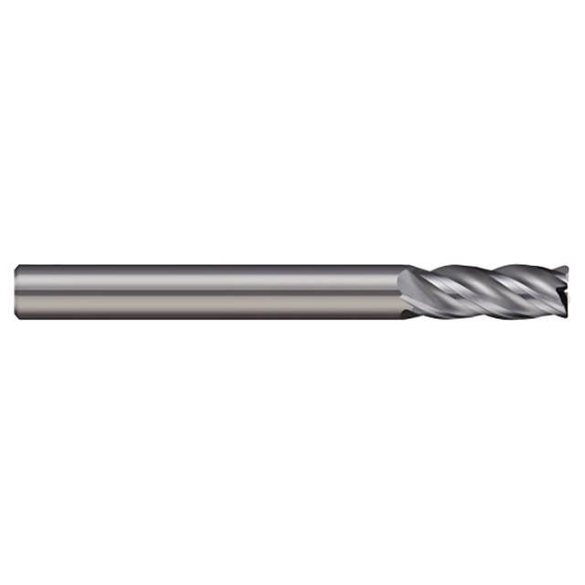 Micro 100 VHMM-200-4 | 20mm Diameter x 20mm Shank x 38mm LOC x 104mm OAL x 0.80mm Corner Radius Uncoated Carbide End Mill