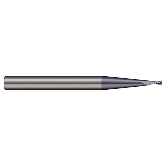 Micro 100 SME-020-2X | 0.0200" Diameter x 1/8" Shank x 0.030" LOC x 1-1/2" OAL 2 Flute AlTiN Coated Carbide Miniature End Mill