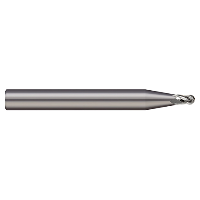 Micro 100 BEF-062-093-3 | 1/16" Diameter x 1/8" Shank x 3/32" LOC x 1-1/2" OAL 3 Flute Uncoated Carbide Square End Mill For Steels & High Temperature Alloys