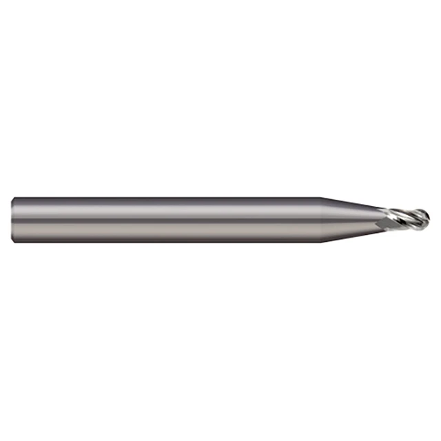 Micro 100 BEF-040-060-3 | 0.0400" Diameter x 1/8" Shank x 0.060" LOC x 1-1/2" OAL 3 Flute Uncoated Carbide Square End Mill For Steels & High Temperature Alloys