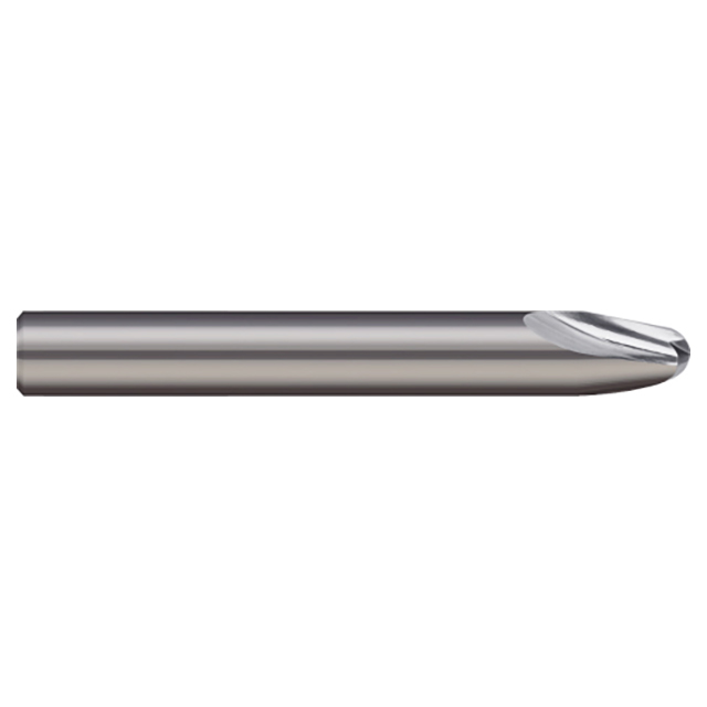 Micro 100 MRT-187-031 | 10 Degree Taper Angle per Side x 0.383" LOC 2 Flute Uncoated Carbide Runner Cutter
