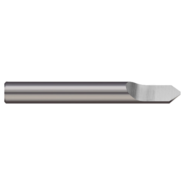 Micro 100 RTCM-030-1 | 30 Degree Included Angle 3mm Shank x 38mm OAL Tipped Off Uncoated Carbide Single End Engraving Cutter
