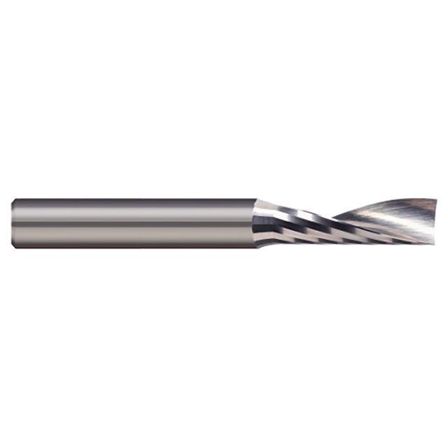 Micro 100 SFP-062-42 | 0.0625" Diameter x 1/4" LOC x 1/4" Shank Uncoated Carbide Single Flute Upcut Router For Plastics & Composites