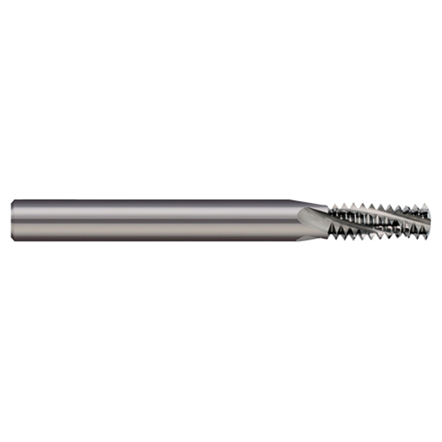 Micro 100 TM-875-14 | 5/8-14 1-1/4" LOC 4 Flute Uncoated Carbide Helical Flute Thread Mill