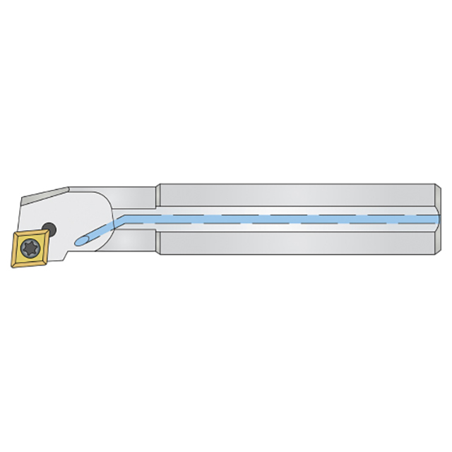 Micro 100 20-0854 | 0.9250" Minimum Bore Diameter x 3/4" Shank x 7.10" OAL A12Q SCLCR 3 Yes Right Hand Indexable Boring Bar, CCMT 31.51 Insert Style