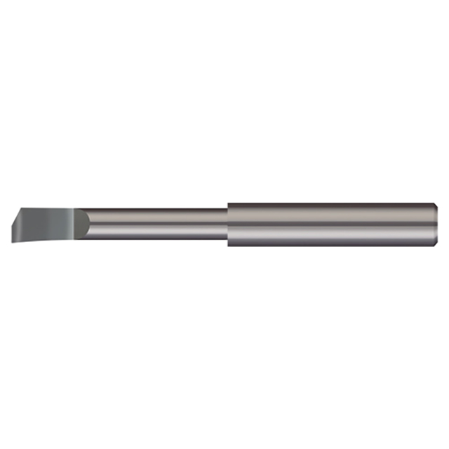 Micro 100 HBB-1351000 | 0.1225" Minimum Bore Diameter x 1.000" Maximum Bore Depth x 3/16" Shank x 2" OAL Uncoated Carbide Helical Back Rake Boring Bar