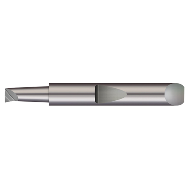 Micro 100 QBM-4602500 | 0.2250" Centerline Offset x 2.500" Maximum Bore Depth x 0.008" Radius x 1/2" Shank x 4" OAL Uncoated Carbide Quick Change Boring Tool