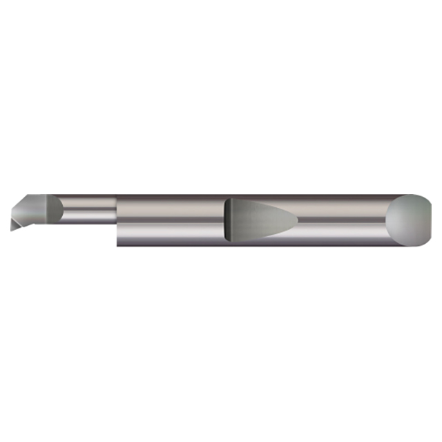 Micro 100 QBT-3001000 | 0.3000" Minimum Bore Diameter x 1.000" Maximum Bore Depth x 3/8" Shank x 2-1/2" OAL Uncoated Carbide Quick Change Boring Tool