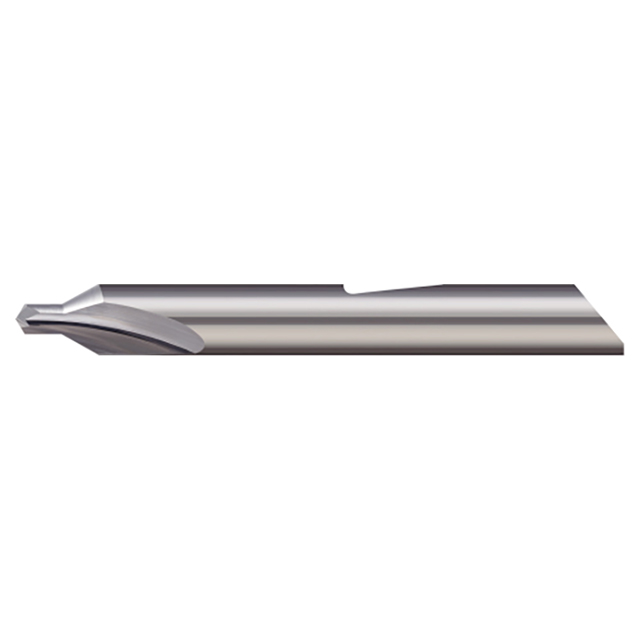 Micro 100 QDC-00 | #00 60 Degree Pilot x 0.025" Body Diameter x 2" OAL Uncoated Carbide Quick Change Combined Drill & Countersink