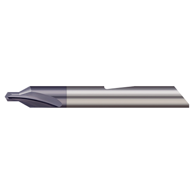 Micro 100 QDC-4X | #4 60 Degree Pilot x 0.125" Body Diameter x 2-1/2" OAL AlTiN Coated Carbide Quick Change Combined Drill & Countersink