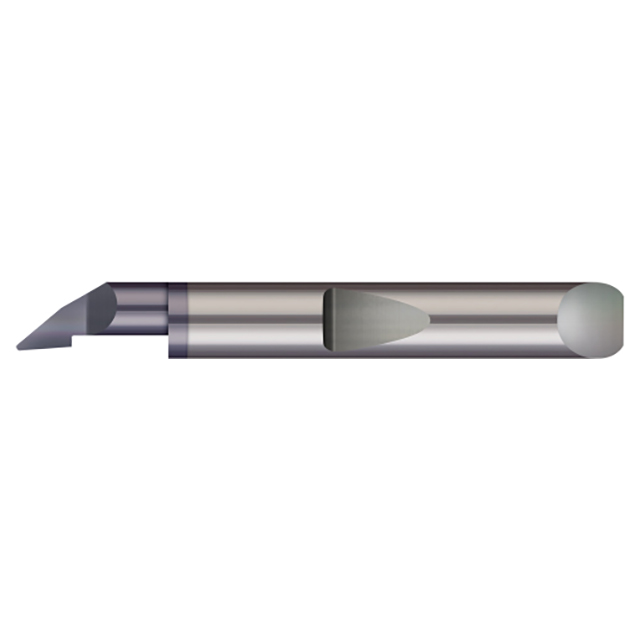 Micro 100 QPF-060200X | 0.0600" Minimum Bore Diameter x 0.200" Maximum Bore Depth x 3/16" Shank x 1-1/2" OAL AlTiN Coated Carbide Quick Change Axial & Radial Profiling Tool