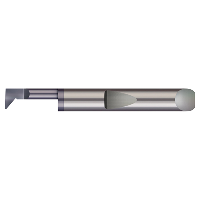 Micro 100 QPR-120750X | 0.1200" Minimum Bore Diameter x 0.750" Maximum Bore Depth x 3/16" Shank x 2" OAL AlTiN Coated Carbide Quick Change Radial Profiling Tool