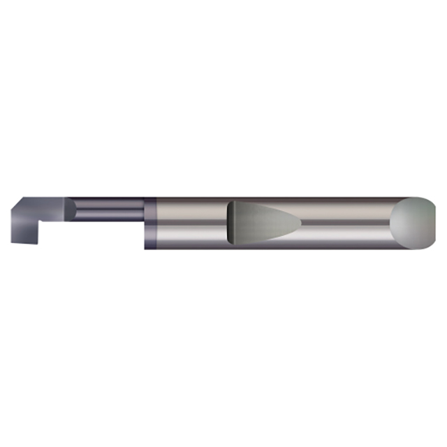 Micro 100 QRB-4901800X | 0.4900" Minimum Bore Diameter x 1.800" Maximum Bore Depth x 1/2" Shank x 3-1/2" OAL AlTiN Coated Carbide Quick Change Reverse Boring Tool