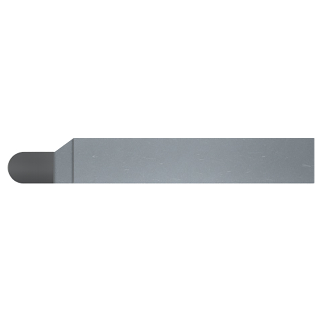 Micro 100 FRT-2 | 0.0625" Radius x 0.125" Width x 0.3750" Square Shank x 2-1/2" OAL Uncoated Brazed Carbide Full Radius Grooving Tool