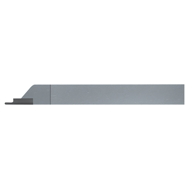 Micro 100 GS-022F | 0.022" Width x 0.330" Projection x 0.011" Radius x 0.375" Square Shank x 3" OAL Uncoated Brazed Carbide Grooving Tool