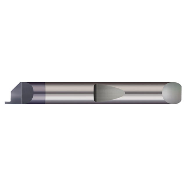 Micro 100 QFG-250-030X | 0.030" Width x 0.260" Minimum Groove Diameter x 0.0500" Projection x 1/4" Shank x 2" OAL AlTiN Coated Carbide Quick Change Grooving Tool