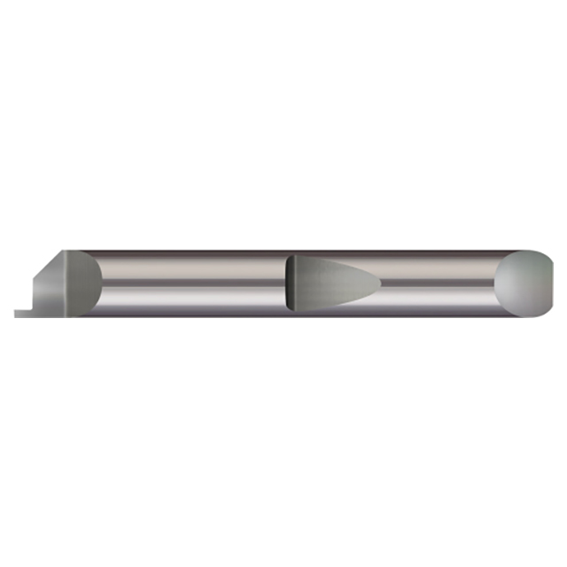 Micro 100 QFG-470-118 | 0.118" Width x 0.480" Minimum Groove Diameter x 0.1500" Projection x 1/2" Shank x 2-1/2" OAL Uncoated Carbide Quick Change Grooving Tool