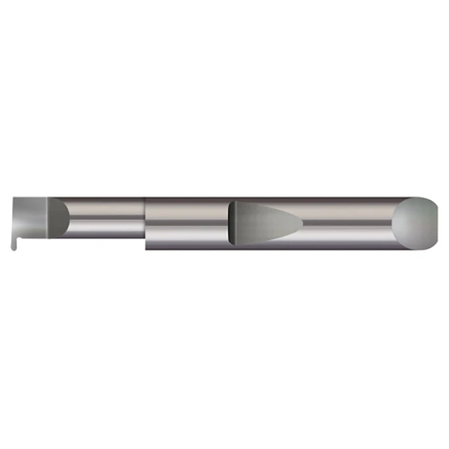 Micro 100 QFR-125-24 | 0.125" Width x 0.4950" Minimum Bore Diameter x 1.500" Maximum Bore Depth x 1/16" Radius x 1/2" Shank x 3" OAL Uncoated Carbide Full Radius Quick Change Grooving Tool